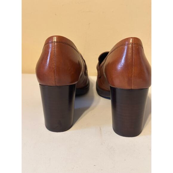 Born Loafer Heels Holliston Women’s Brown Size 8.5 - Picture 7 of 8